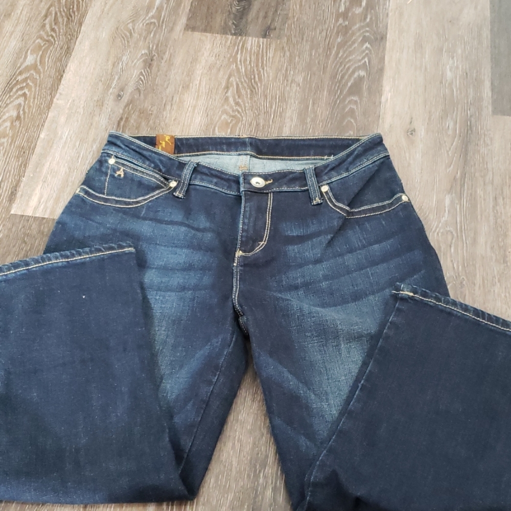 Aura dark denim capris